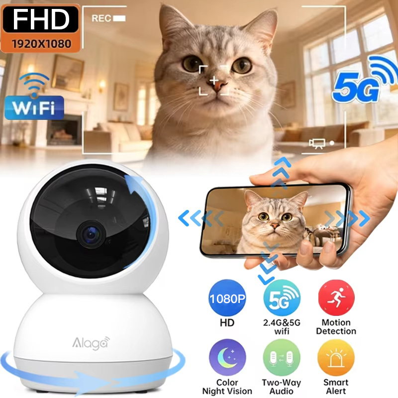 Baby Monitor Split Screen - Smart WiFi Security Camera Dual Band