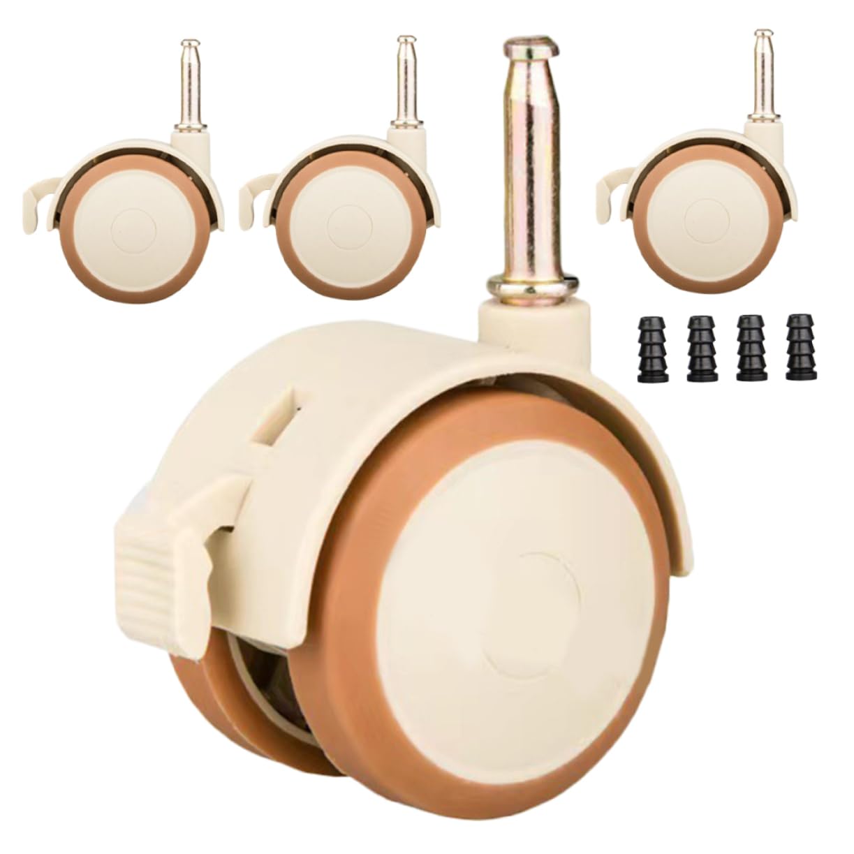 Baby Nursery Trolley - 1/4 Pcs Nylon Swivel Caster Wheels