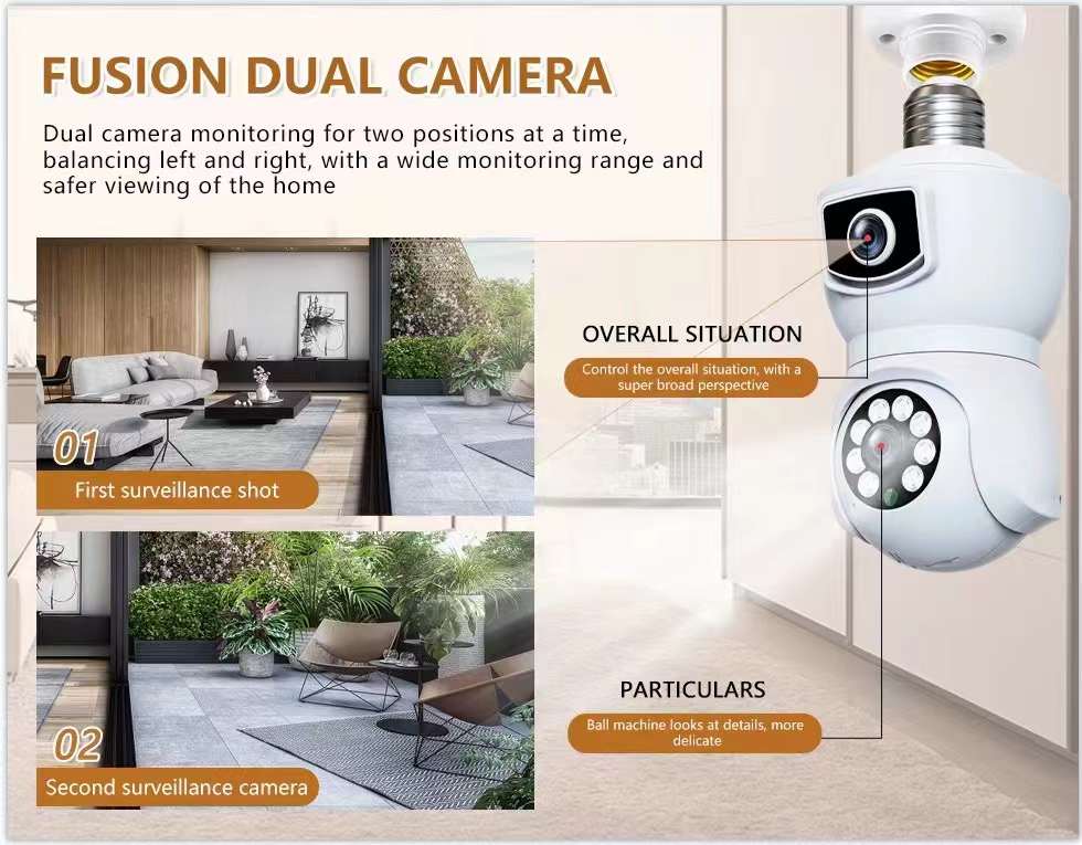 4MP  V380/iCam365 APP Dual Len - Baby Monitor Split Screen review and price