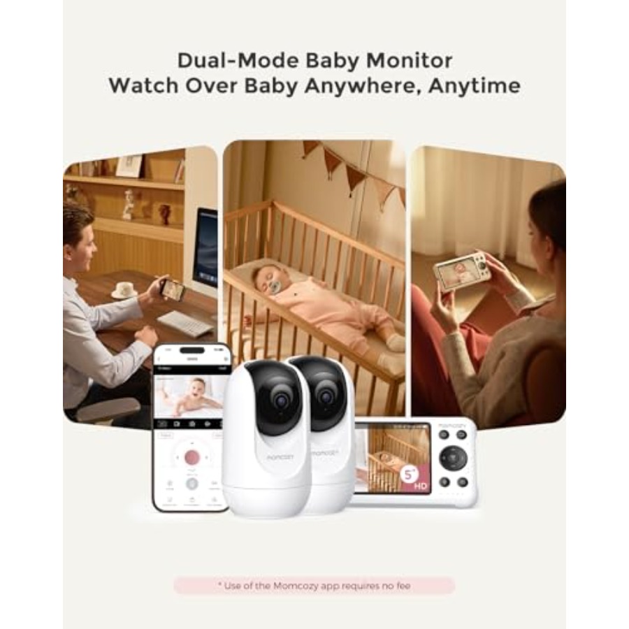 Smart WiFi baby monitor for ho - Baby Monitor Split Screen review and price