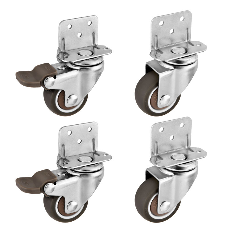 4Pcs L Type Furniture Casters  - Baby Nursery Trolley review and price