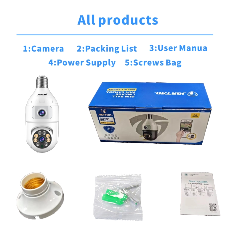 4MP Bulb E27 Dual Lens 360 Ind - Baby Monitor Split Screen review and price
