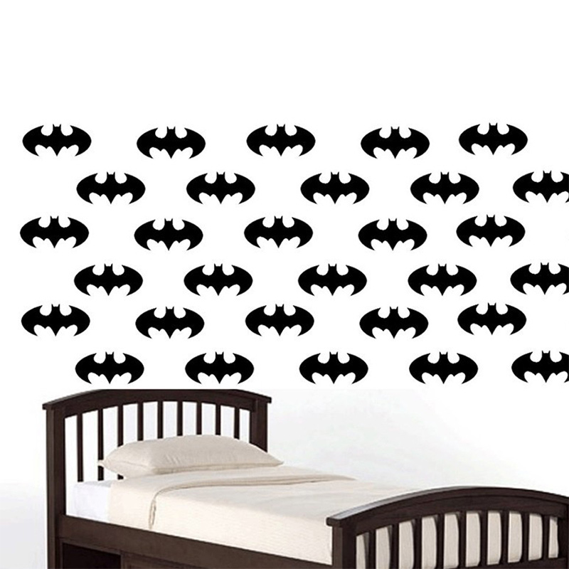 50 Pieces/Set Bat Logo Wall St - Baby Nursery Furniture Sets review and price