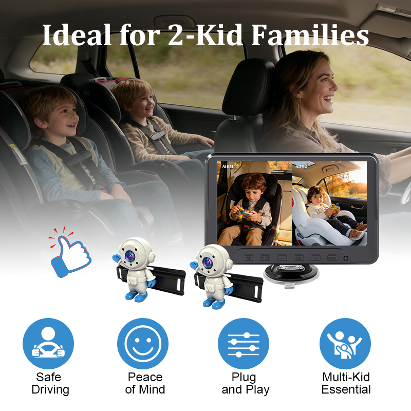 Plug & Play Baby Car Camera fo - Baby Monitor Split Screen review and price