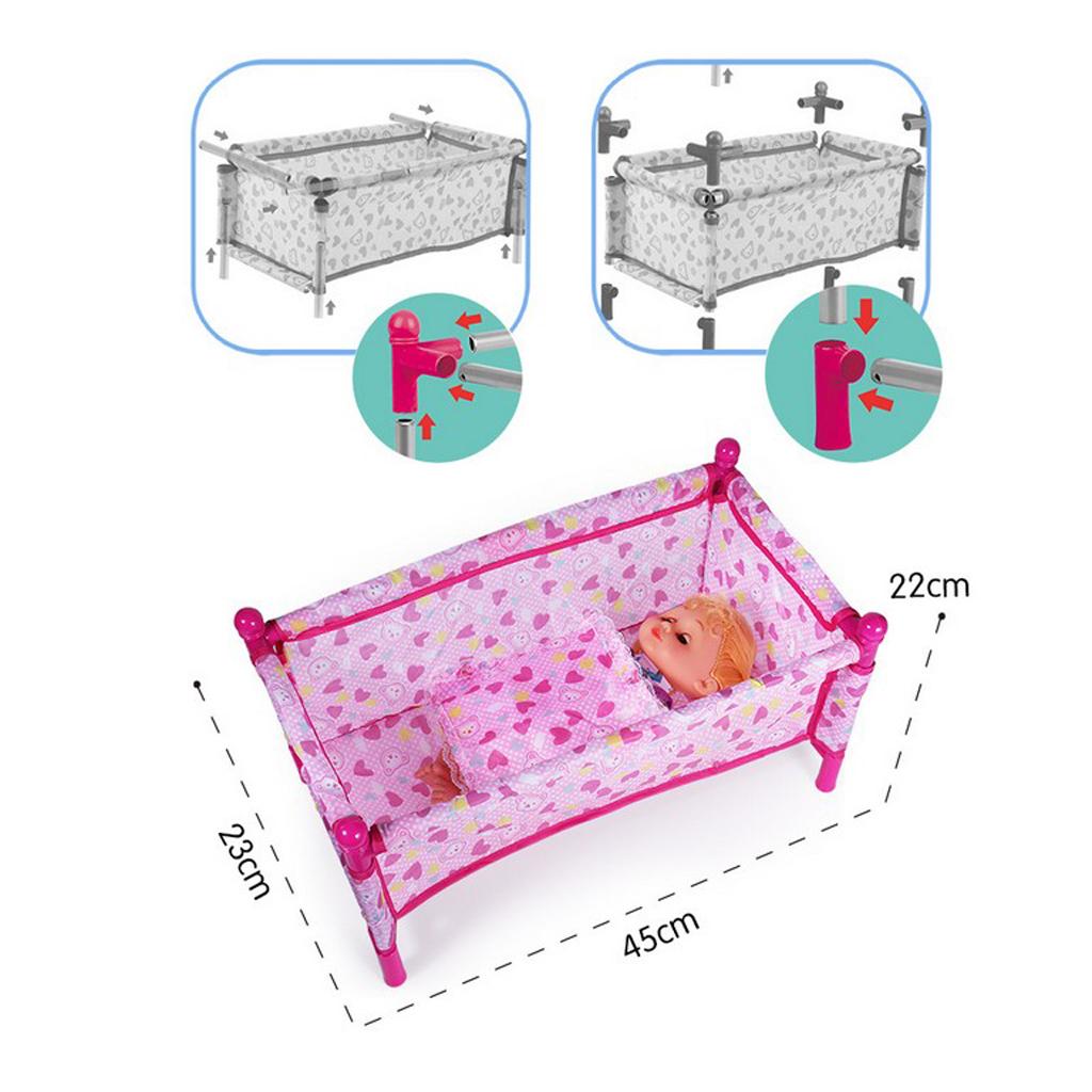 Simulation Baby Doll Bed Crib  - Baby Nursery Furniture Sets review and price