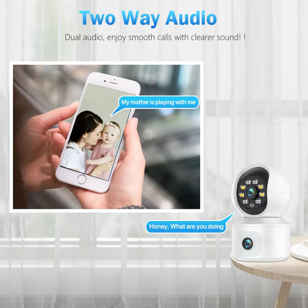 6MP ICSEE WiFi IP Camera Dual  - Baby Monitor Split Screen review and price
