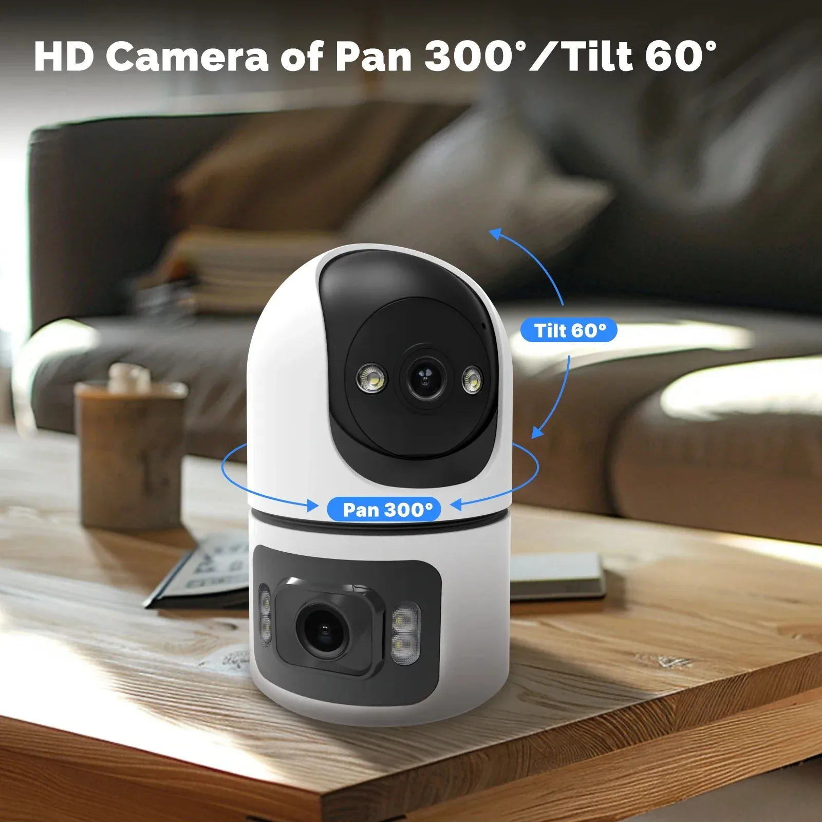 8MP WiFi IP Camera Dual Lens B - Baby Monitor Split Screen review and price