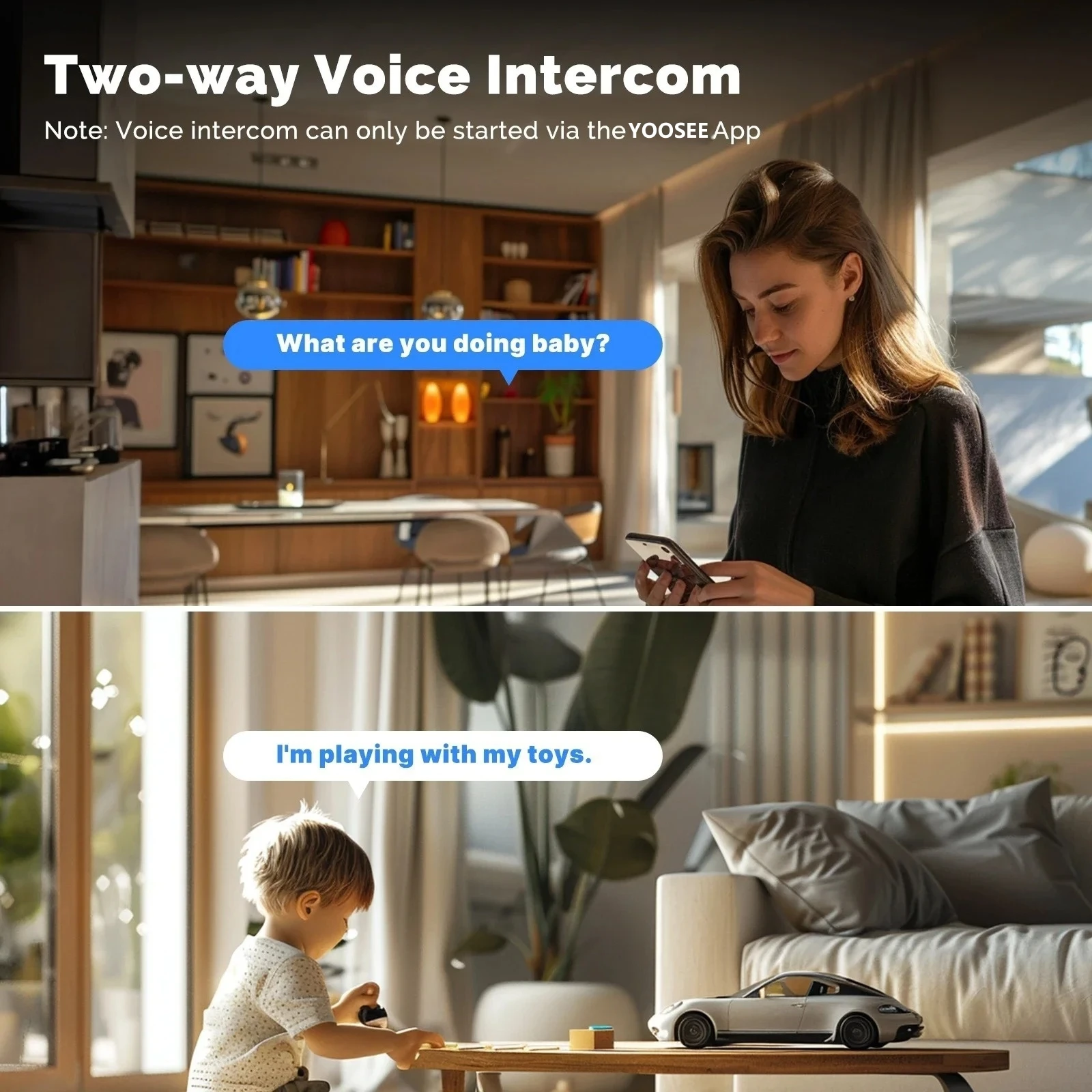 8MP WiFi IP Camera Dual Lens B - Baby Monitor Split Screen review and price