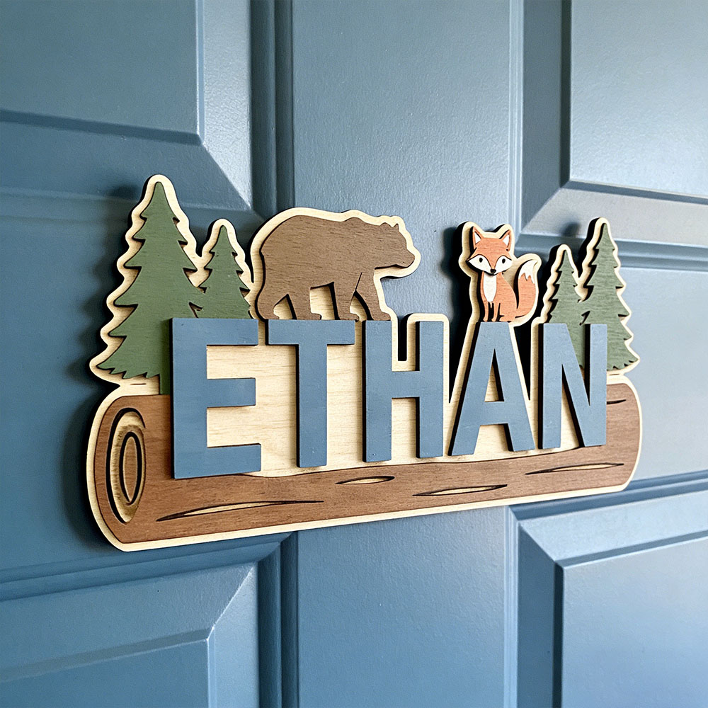 Woodland Forest Animal Persona - Baby Nursery Name review and price