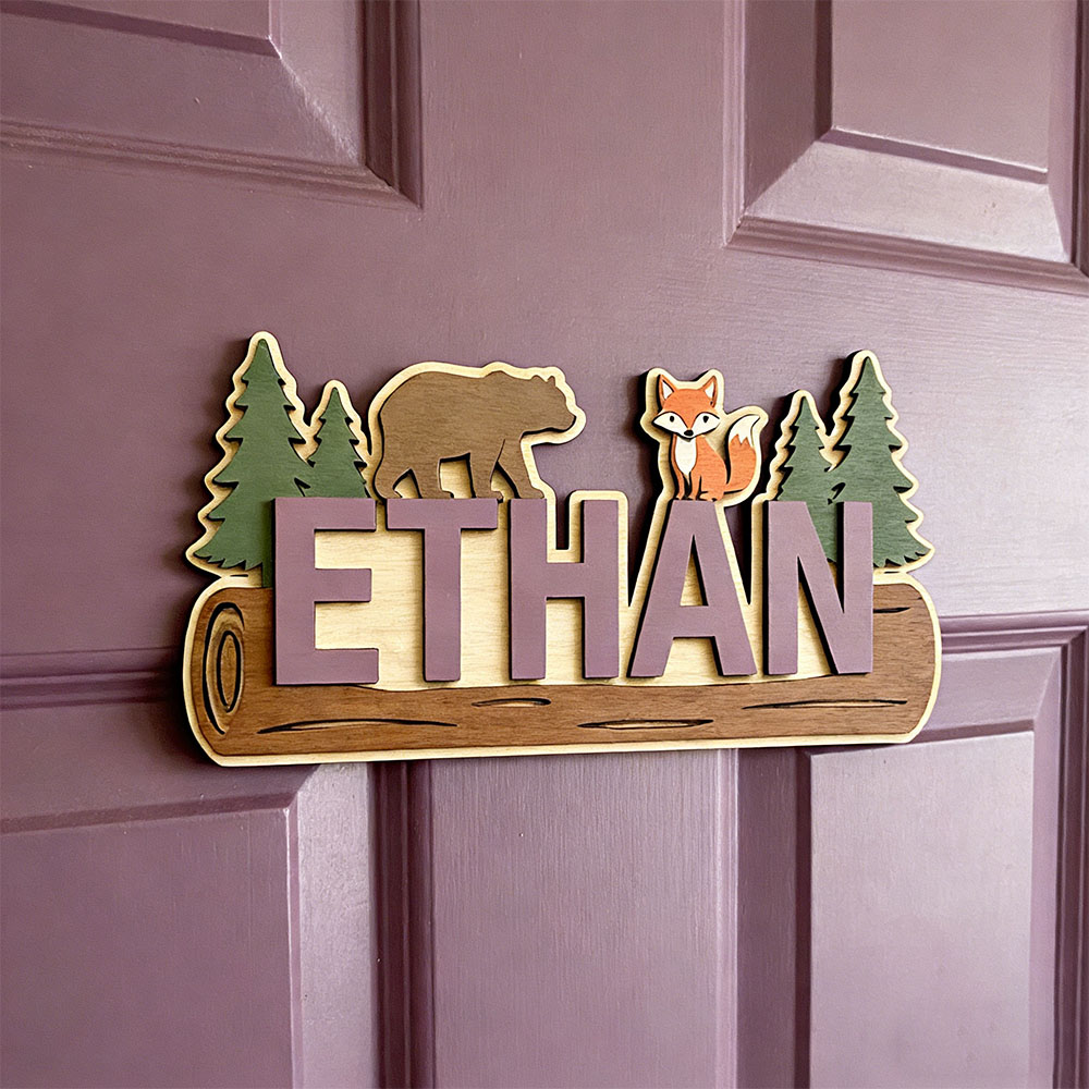 Woodland Forest Animal Persona - Baby Nursery Name review and price
