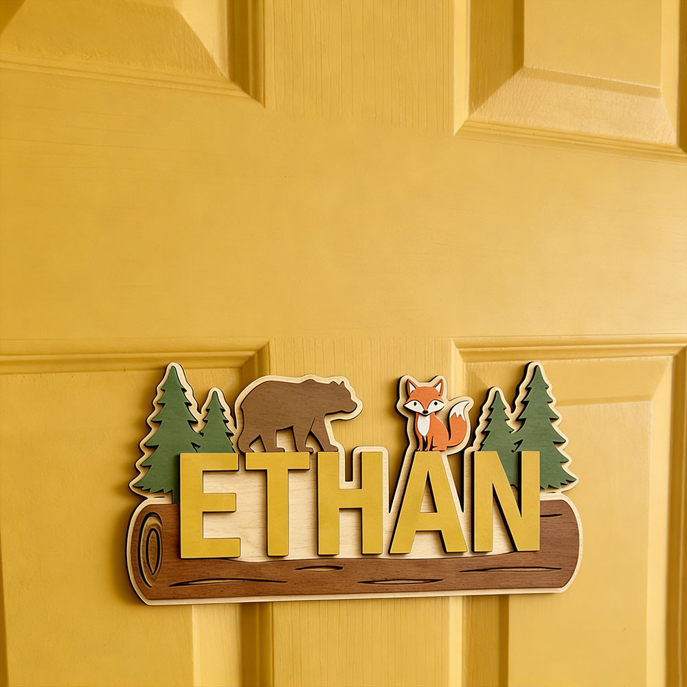 Woodland Forest Animal Persona - Baby Nursery Name review and price