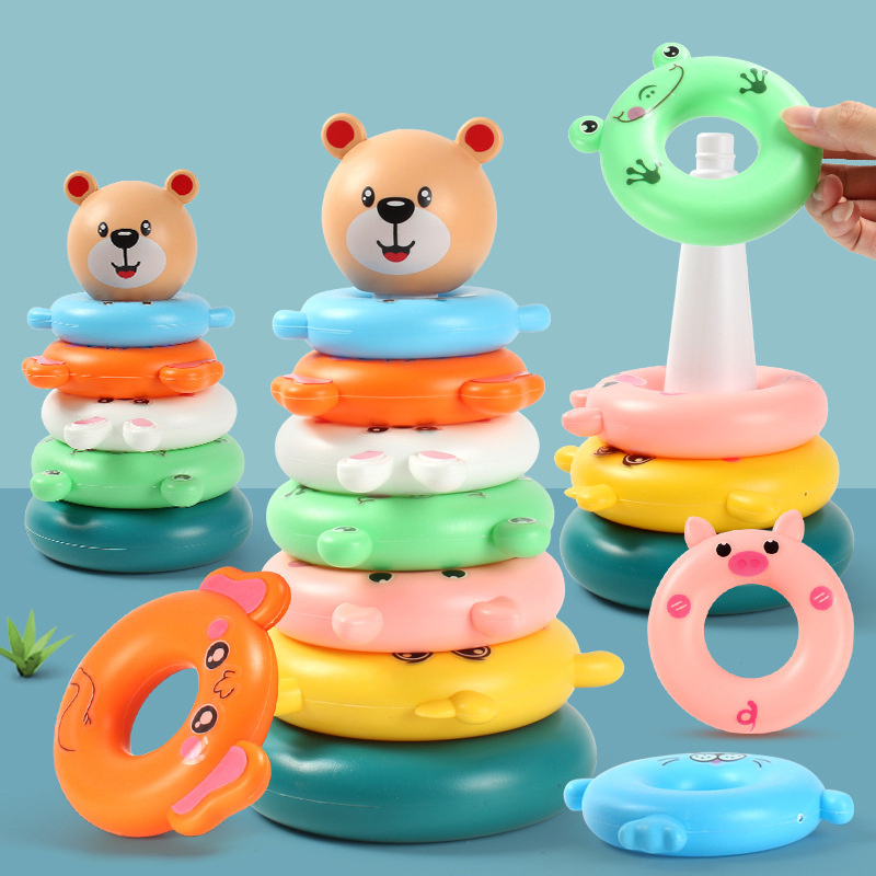 Rainbow Stacking Ring Tower Mo - Baby Nursery Table review and price