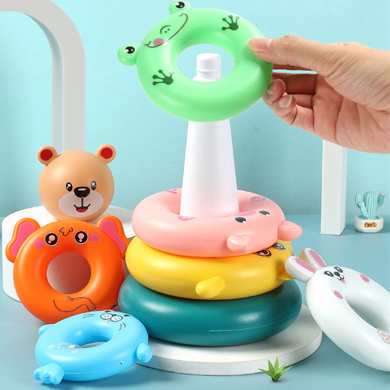 Rainbow Stacking Ring Tower Mo - Baby Nursery Table review and price