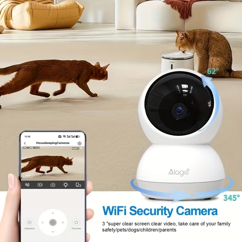 Smart WiFi Security Camera Dua - Baby Monitor Split Screen review and price