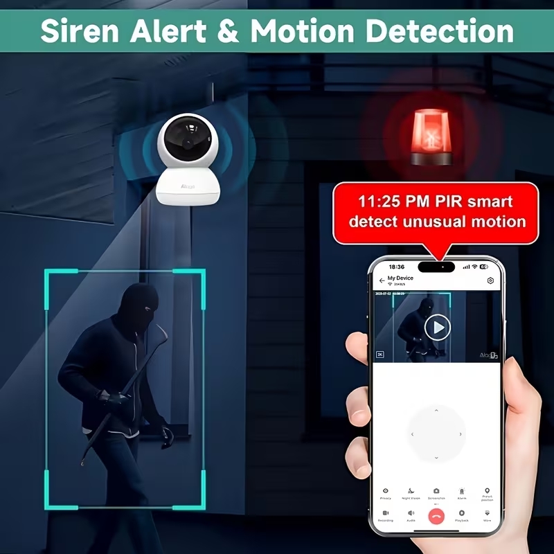 Smart WiFi Security Camera Dua - Baby Monitor Split Screen review and price
