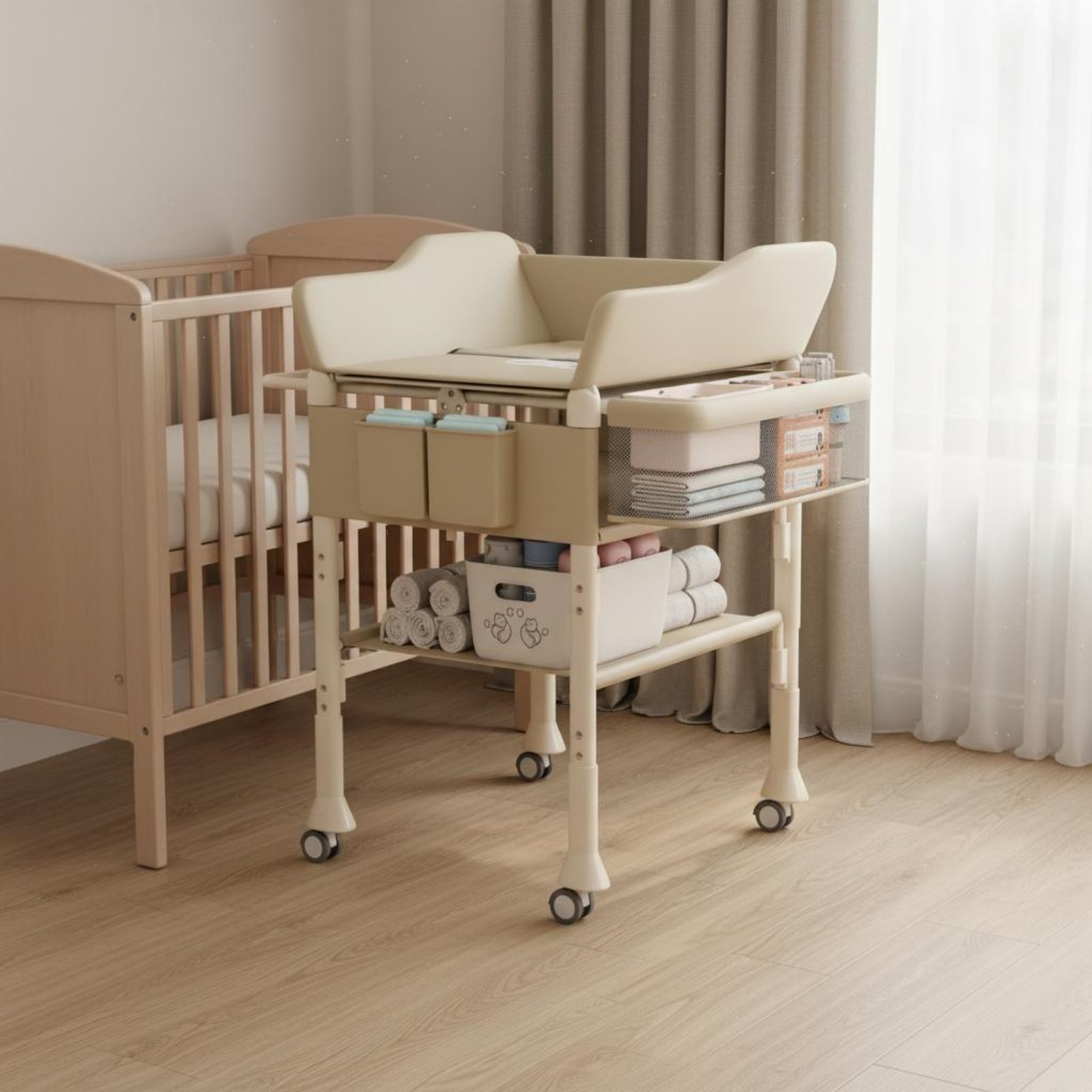 Baby Bath Changing Table Combo - Baby Nursery Table review and price