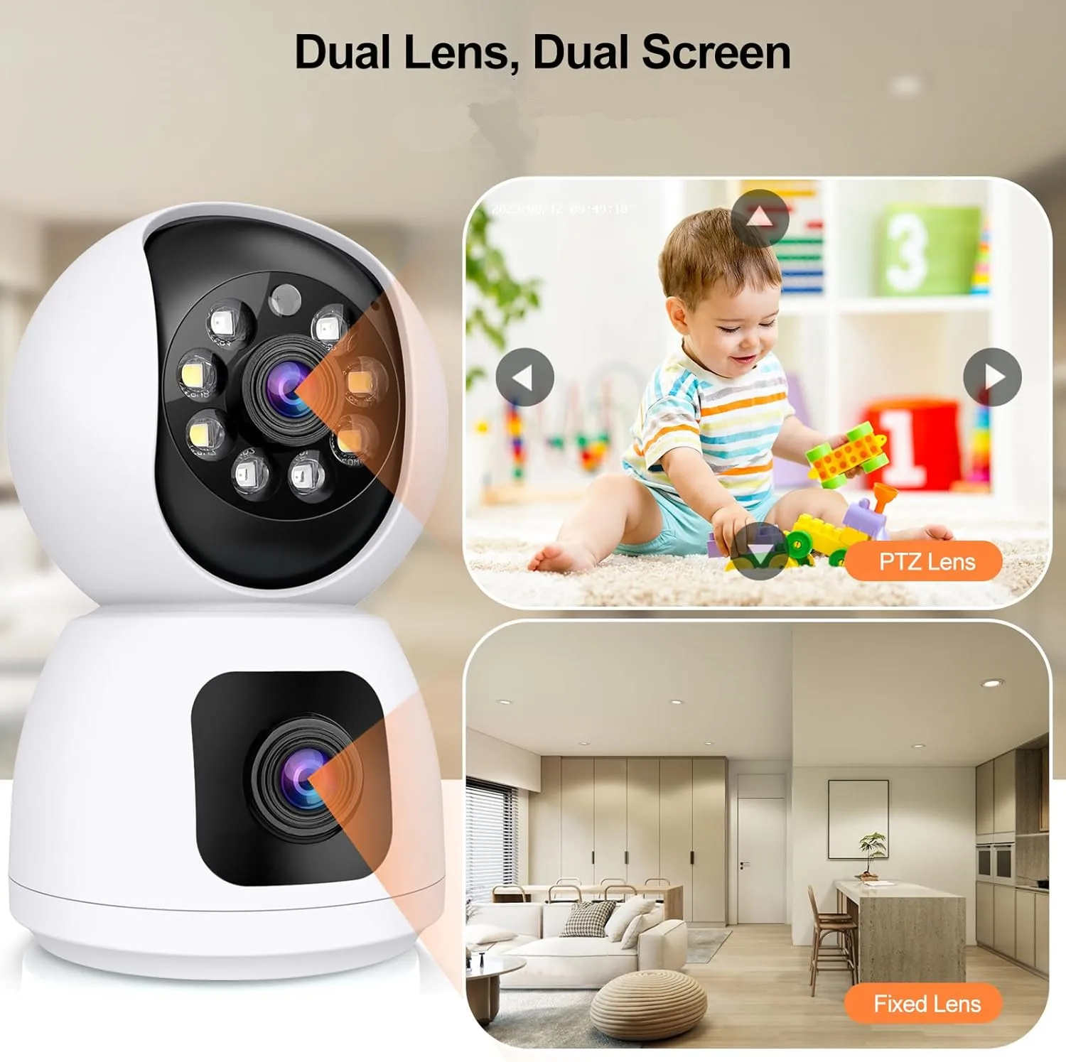 Tuya  4K 8MP HD WiFi Camera In - Baby Monitor Split Screen review and price