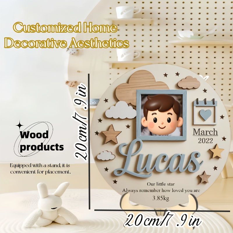Personalized Baby Photo Frame, - Baby Nursery Name review and price