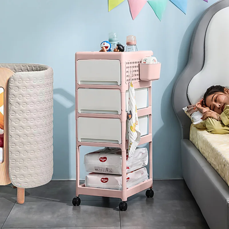 Cream Mobile Storage Cart,Mult - Baby Nursery Cart review and price