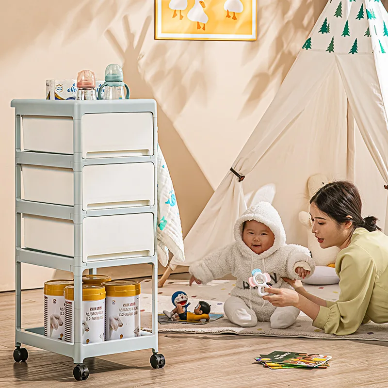 Cream Mobile Storage Cart,Mult - Baby Nursery Cart review and price