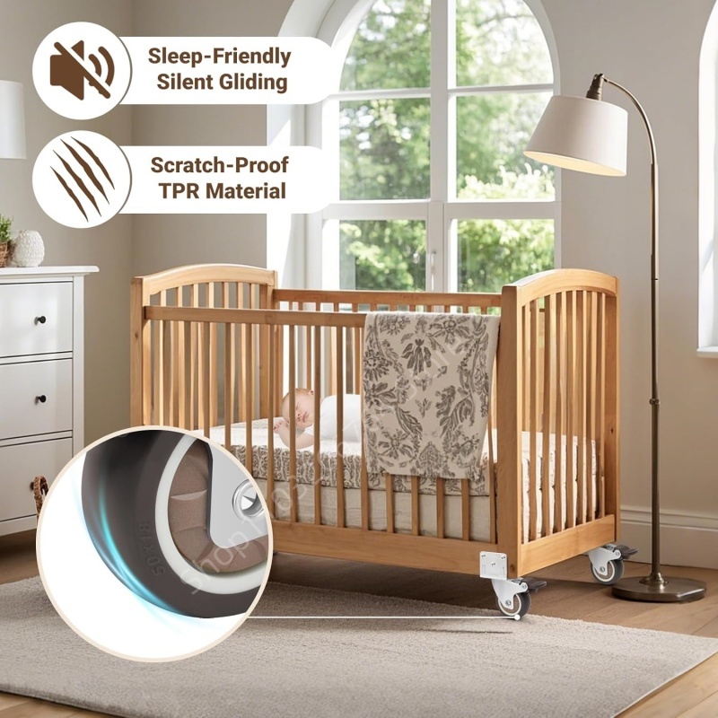 4Pcs L Type Heavy Duty Furnitu - Baby Nursery Trolley review and price