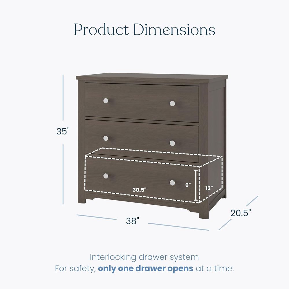 Harmony 3-Der Drer with Changi - Baby Nursery Table review and price