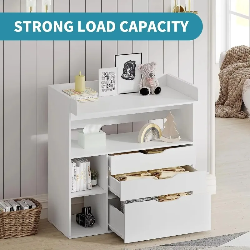 Contemporary minimalist MDF wh - Baby Nursery Table review and price