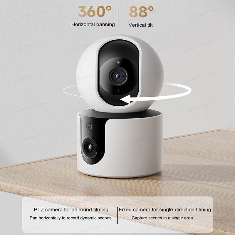 XIAOMI Smart Camera C300 Dual  - Baby Monitor Split Screen review and price