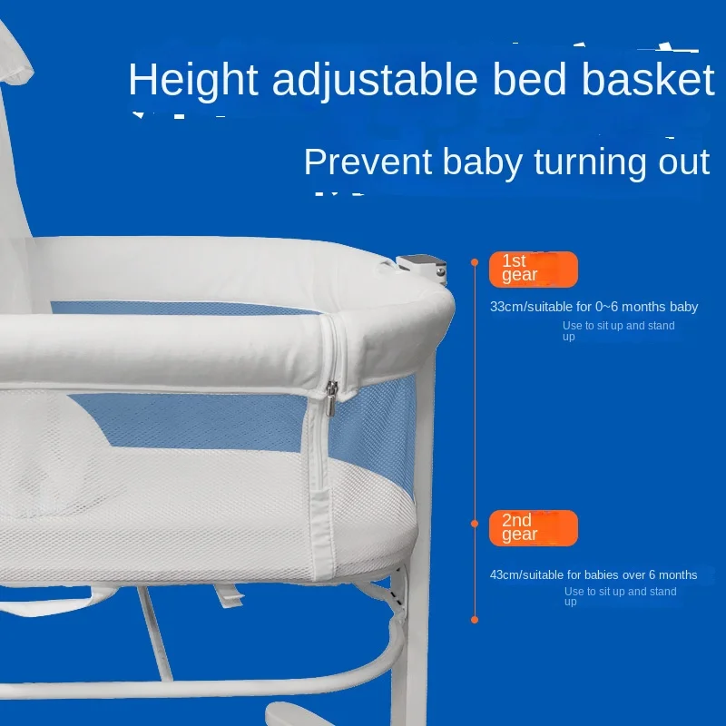 Adjustable Newborn Bassinet wi - Baby Nursery Trolley review and price