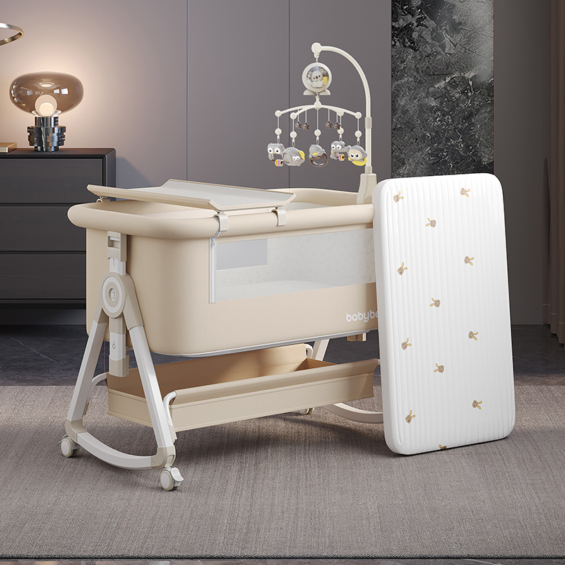 Baby Crib , Portable and Adjus - Baby Nursery Trolley review and price