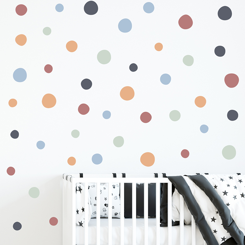 60pcs/set Polka Dots Irregular - Baby Nursery Furniture Sets review and price