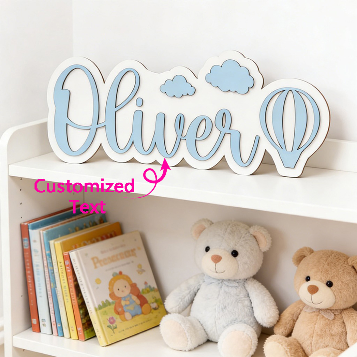 Personalized Hot Air Balloon & - Baby Nursery Name review and price