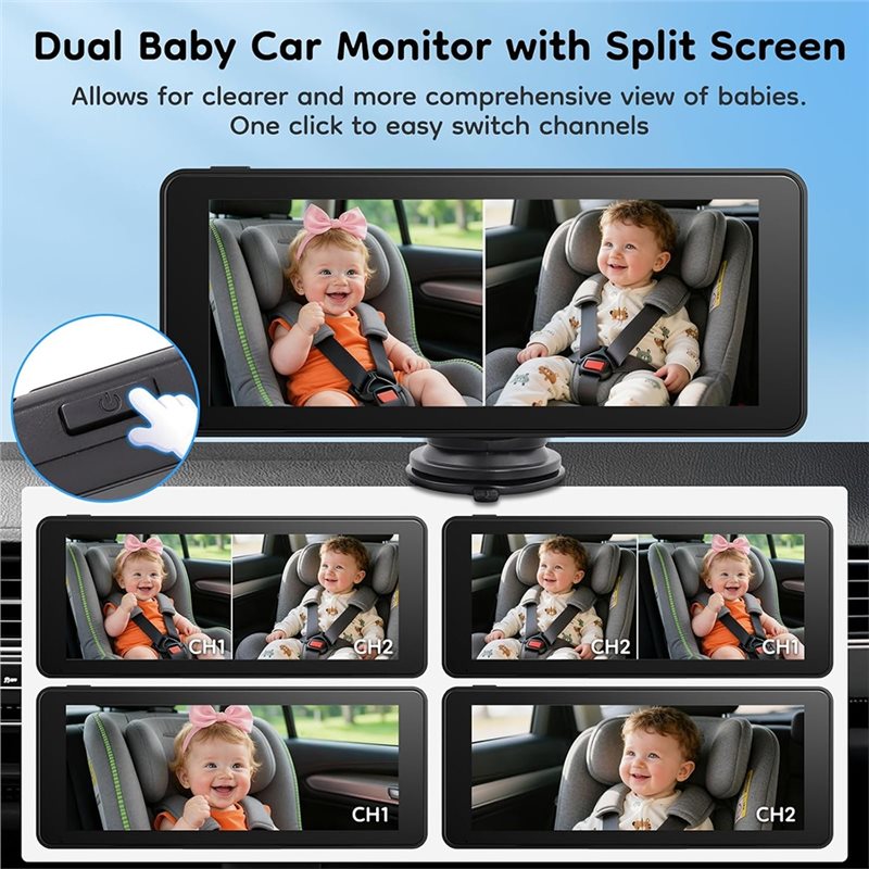 Strict For Carseat Compatible  - Baby Monitor Split Screen review and price