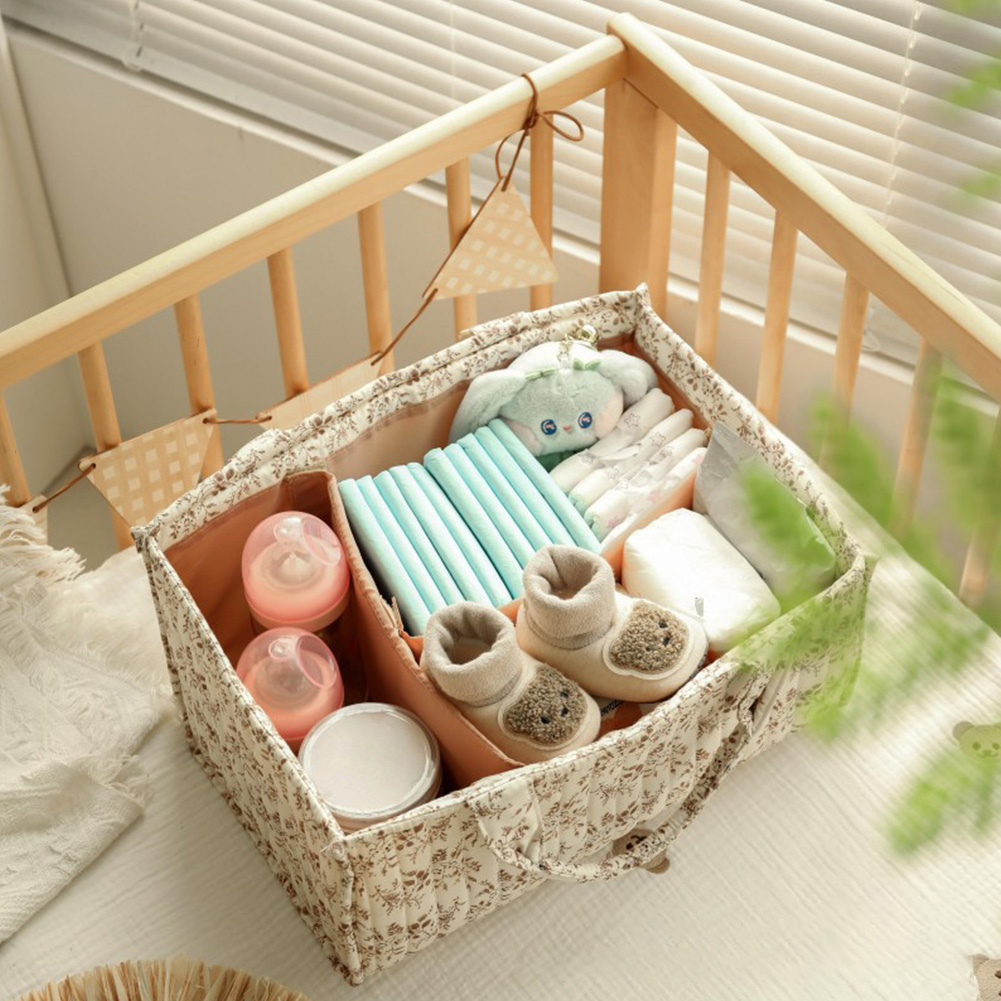 Floral Diaper Caddy Organizer  - Baby Nursery Essentials review and price