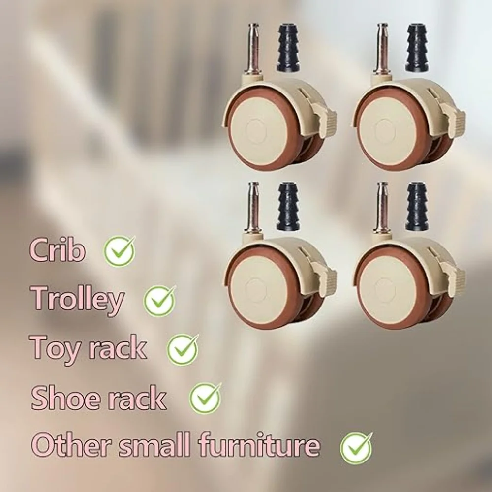 1/4 Pcs Nylon Swivel Caster Wh - Baby Nursery Trolley review and price